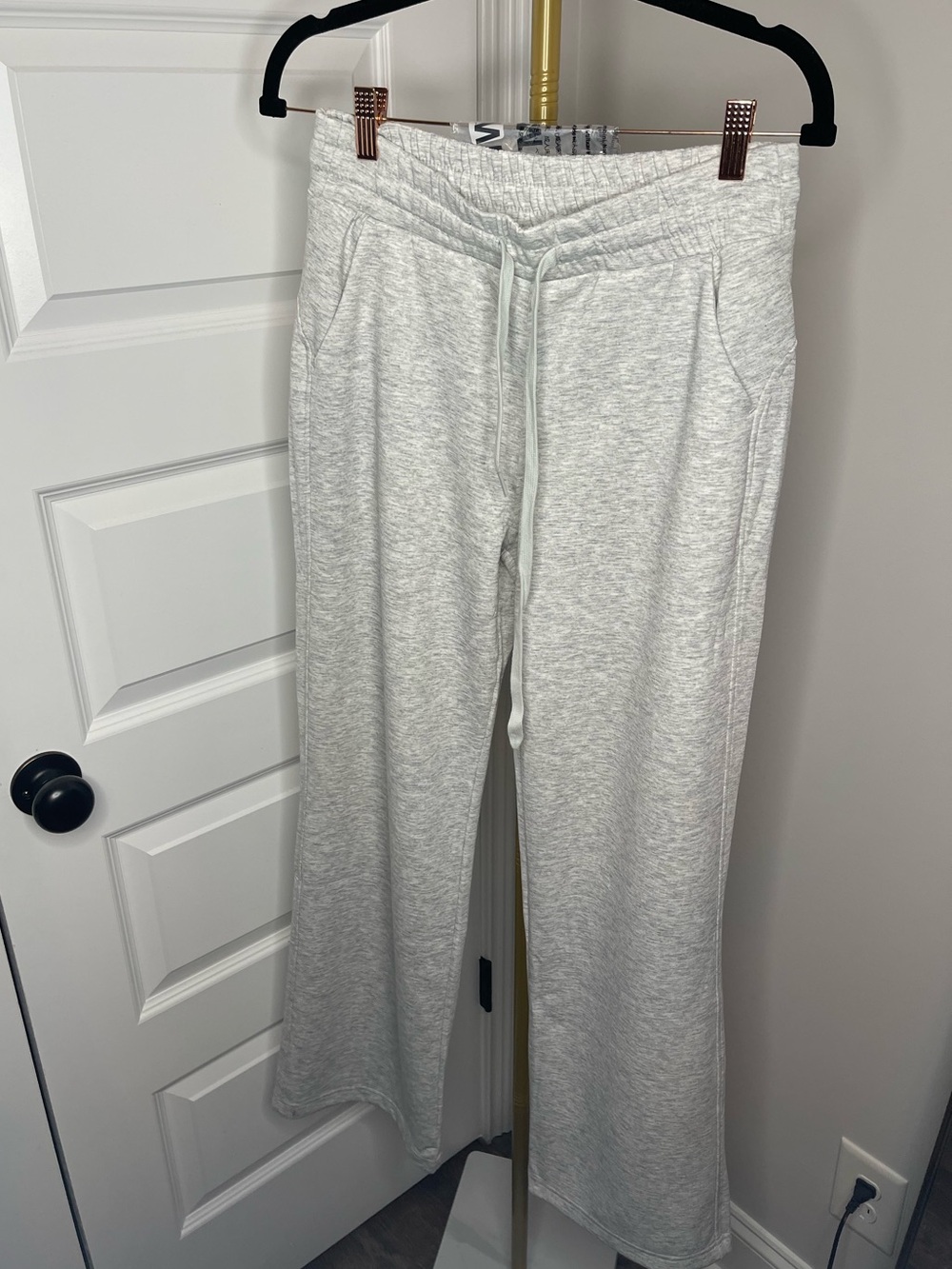 ‼️LAST 2- Zenana Scuba Wide-Leg Sweatpants – Heather Gray 🩶 - Picture 2 of 3